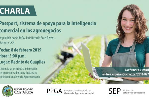 Charla: Passport, sistema de apoyo para la inteligencia comercial en los agronegocios 