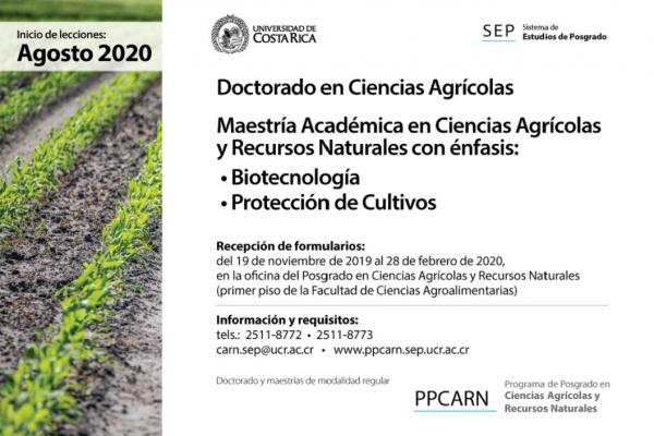 Doctorado en Ciencias Agrícolas