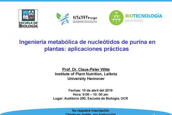 Ingeniería metabólica de nucleótidos  de purina en plantas: aplicaciones prácticas 