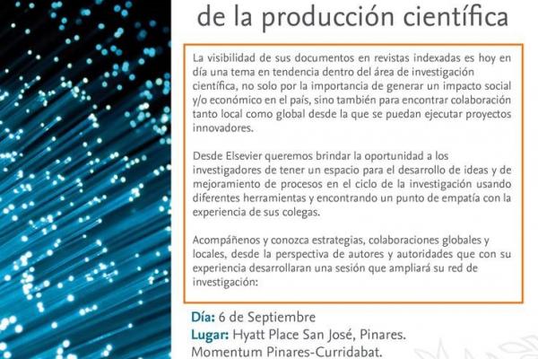 Seminarios de autores: Experiencias & visibilidad de la producción científica