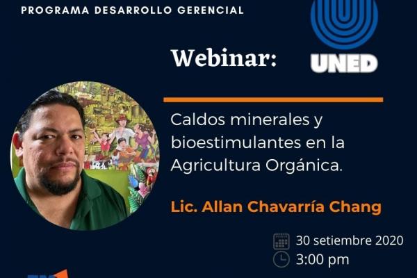 Webinar: Caldos minerales y bioestimulantes en la Agricultura Orgánica