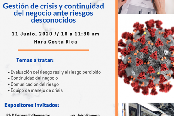 Webinar: Gestión de crisis y continuidad del negocio ante riesgos desconocidos
